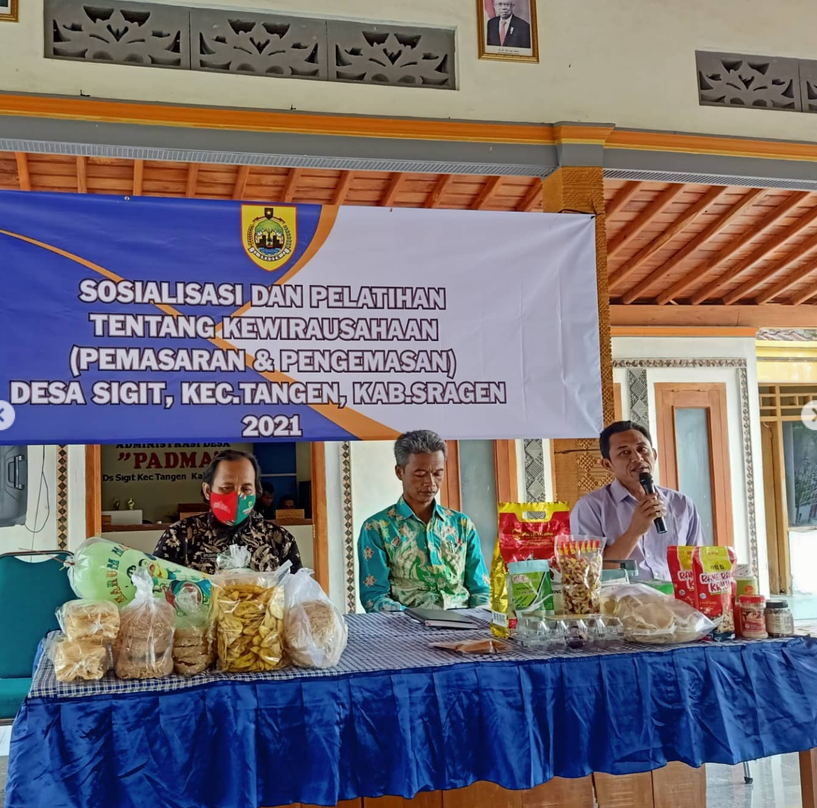 Sampul Sosialisasi Pelatihan Kewirausahaan